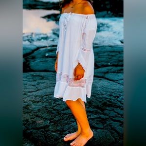 Tropical Fashion-White Dress-Sz Small-Summer~Spring Fashion